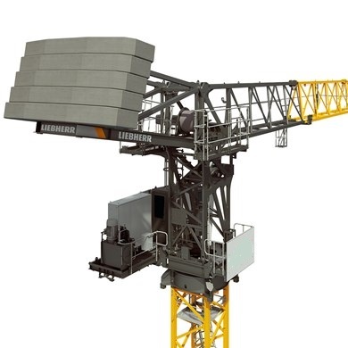 Liebherr hydraulic luffing jib crane 195 HC-LH